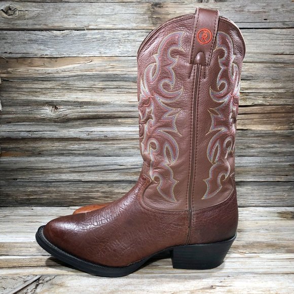Tony Lama 4005 American Bay Brown Leather Cowboy Western Boots Men US 10… - Picture 2 of 10